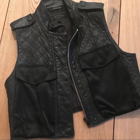 Rag & Bone Leather Vest